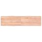 Preview: ARDEBO.de - Tischplatte 160x40x(2-4) cm Massivholz Behandelt Baumkante