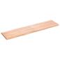 Preview: Tischplatte 160x40x(2-4) cm Massivholz Behandelt Baumkante
