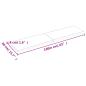 Preview: Tischplatte 160x40x(2-4) cm Massivholz Behandelt Baumkante