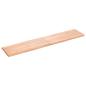 Preview: Tischplatte 180x40x(2-4) cm Massivholz Behandelt Baumkante