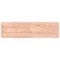 Preview: ARDEBO.de - Tischplatte 180x50x(2-4) cm Massivholz Behandelt Baumkante