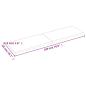 Preview: Tischplatte 180x50x(2-4) cm Massivholz Behandelt Baumkante
