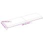 Preview: Tischplatte 180x50x(2-4) cm Massivholz Behandelt Baumkante