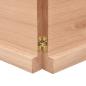Preview: ARDEBO.de - Tischplatte 180x60x(2-4) cm Massivholz Behandelt Baumkante