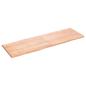 Preview: Tischplatte 180x60x(2-4) cm Massivholz Behandelt Baumkante
