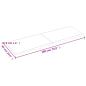 Preview: Tischplatte 180x60x(2-4) cm Massivholz Behandelt Baumkante