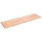 Preview: Tischplatte 200x60x(2-4) cm Massivholz Behandelt Baumkante