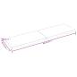 Preview: Tischplatte 200x60x(2-4) cm Massivholz Behandelt Baumkante