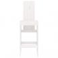 Preview: Barhocker 2 Stk. Weiß 40x42x120 cm Massivholz Kiefer