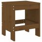Preview: Gartenhocker 2 Stk. Honigbraun 40x36x45 cm Massivholz Kiefer