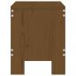 Preview: Gartenhocker 2 Stk. Honigbraun 40x36x45 cm Massivholz Kiefer