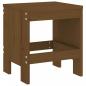 Preview: Gartenhocker 2 Stk. Honigbraun 40x36x45 cm Massivholz Kiefer