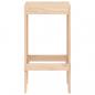 Preview: Barhocker 2 Stk. 40x36x75 cm Massivholz Kiefer