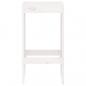 Preview: Barhocker 2 Stk. Weiß 40x36x75 cm Massivholz Kiefer