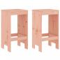 Preview: Barhocker 2 Stk. 40x36x75 cm Massivholz Douglasie