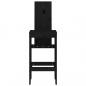 Preview: Barhocker 2 Stk. Schwarz 40x42x120 cm Massivholz Kiefer