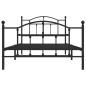 Preview: Bettgestell mit Kopf- und Fußteil Metall Schwarz 100x200 cm