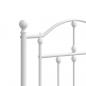 Preview: Kopfteil Metall Weiß 193 cm