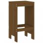 Preview: Barhocker 2 Stk. Honigbraun 40x36x75 cm Massivholz Kiefer