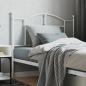 Preview: ARDEBO.de - Kopfteil Metall Weiß 107 cm