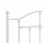 Preview: Kopfteil Metall Weiß 107 cm