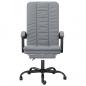Preview: Bürostuhl mit Liegefunktion Hellgrau Stoff