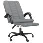 Preview: Bürostuhl mit Liegefunktion Hellgrau Stoff