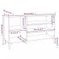 Preview: Schuhregal Sonoma-Eiche 102x36x60 cm Holzwerkstoff