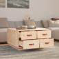 Preview: Couchtisch 80x80x45 cm Massivholz Kiefer