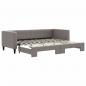 Preview: Tagesbett Ausziehbar Taupe 80x200 cm Stoff