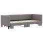 Preview: Tagesbett Ausziehbar Taupe 80x200 cm Stoff