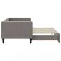Preview: Tagesbett Ausziehbar Taupe 80x200 cm Stoff