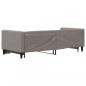 Preview: Tagesbett Ausziehbar Taupe 80x200 cm Stoff