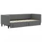 Preview: Tagesbett Ausziehbar mit Schubladen Dunkelgrau 80x200 cm Stoff