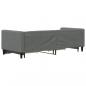 Preview: Tagesbett Ausziehbar mit Schubladen Dunkelgrau 80x200 cm Stoff