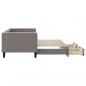 Preview: Tagesbett Ausziehbar mit Schubladen Taupe 80x200 cm Stoff