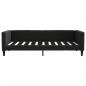 Preview: Tagesbett mit Matratze Schwarz 90x190 cm Stoff