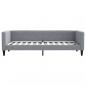 Preview: Tagesbett Ausziehbar mit Schubladen Hellgrau 80x200 cm Stoff