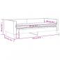 Preview: Tagesbett mit Matratze Hellgrau 100x200 cm Stoff
