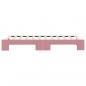 Preview: Tagesbett Ausziehbar Rosa 80x200 cm Samt