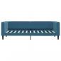 Preview: Tagesbett mit Matratze Blau 80x200 cm Samt