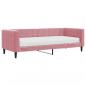 Preview: Tagesbett mit Matratze Rosa 80x200 cm Samt