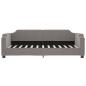 Preview: Tagesbett Ausziehbar Taupe 90x200 cm Stoff