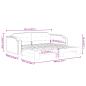 Preview: Tagesbett Ausziehbar Taupe 90x200 cm Stoff