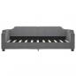 Preview: Tagesbett Ausziehbar Dunkelgrau 90x190 cm Stoff