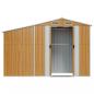 Preview: Gerätehaus Braun 277x93x179 cm Verzinkter Stahl