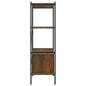 Preview: Regal mit 4 Böden und Schrank 80x40x130 cm Stahl Holzwerkstoff