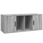 Preview: TV-Schrank Grau Sonoma 100x35x40 cm Holzwerkstoff