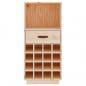 Preview: Weinregal 45x34x100 cm Massivholz Kiefer