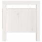 Preview: Flurbank Weiß 80x40x43 cm Massivholz Kiefer